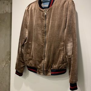 Mean suede track jacket
